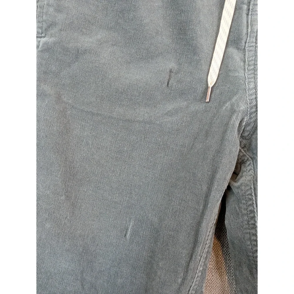 Vuori Pant Mens L Green Optimist Corduroy Drawstring Performance Casual Chino